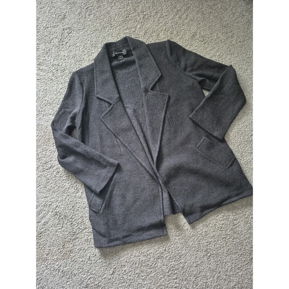 St. John By Marie Gray - Women's Open Cardigan Wool Blazer - Size: 2 - Black - Picture 3 of 7